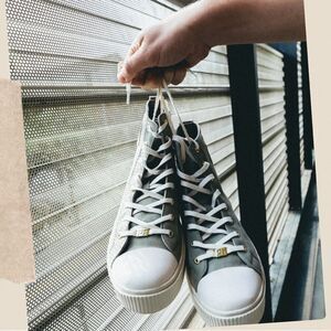 PF Flyers Allston high top retro women’s sneaker green Canvas 7